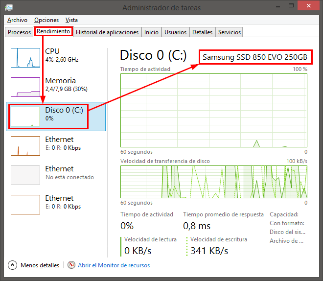 Como qué disco duro tengo? un HDD o SSD?