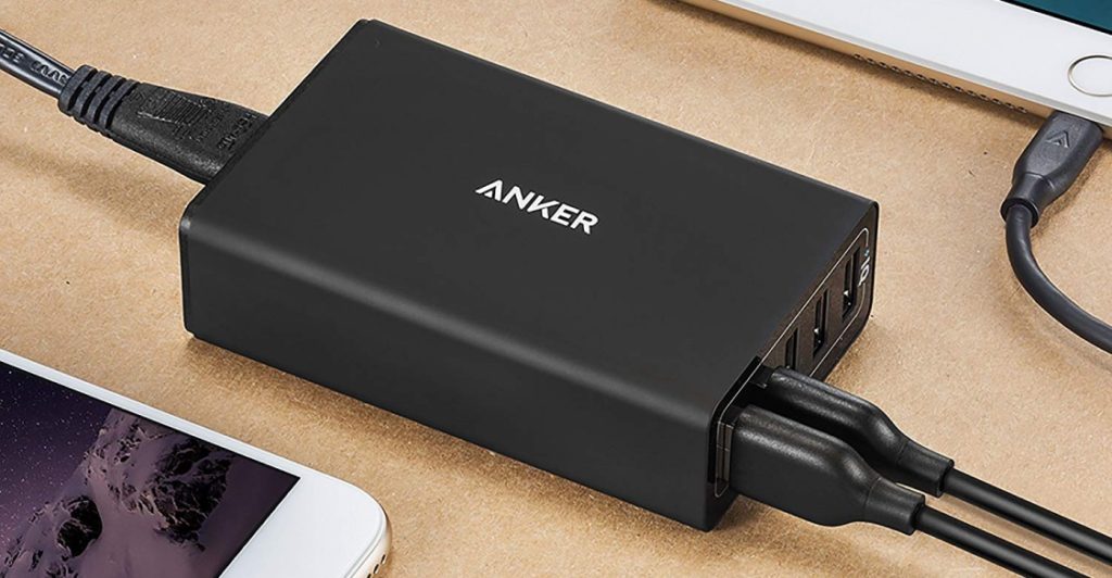 Anker PowerPort 5 - Cargador USB de 5 Puertos y 40W